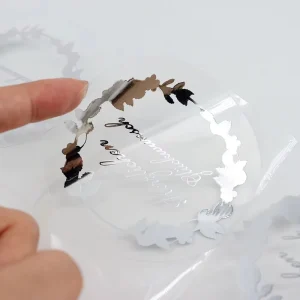 Professional Supply Transparent PVC Adhesive Sticker Label Glossy Waterproof Kiss Cut Roll Printed Packaging Label Stickers
