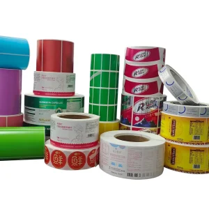 Promotion Box Sealing Adhesive Sticker Sheet Tape Rolls Logo Printing Paper Packaging Labels