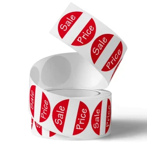 Promotion UV Printed Adhesive Sticker for Christmas for Candy and Gift Labelling Glossy Surface Finish Food Cosmetic Industry Use