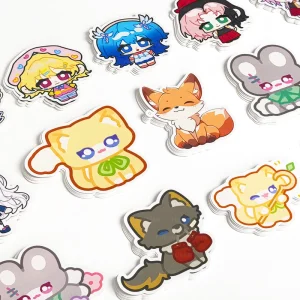 Promotional Custom Cartoon Anime Single Stickers waterproof Die Cut Stickers printing Kiss Cut Stickers for Sale