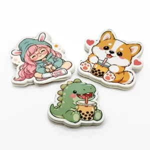 Promotional Custom Printed Round Stickers Support Small Orders Personalized Design Waterproof and Scratch Resistant