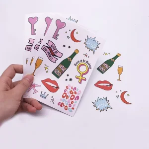 Promotional Cute Kawaii Cartoon Anime Logo Stickers Custom Packing Label Sticker Printer Die Cut Holographic Decorative Stickers