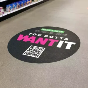 Promotional Floor Vinyl Decal Temporary Advertising Sticker for Trade Shows Exhibitions