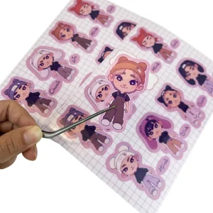 Promotional Gifts Scratch resistant Stickers Cute Cartoon Anime Sticker Decorate Helmets Kiss Cut Stickers Sheet for Sale