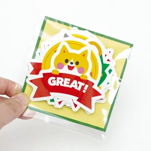 Promotional Mixed Style Designs Self Adhesive Vinyl Stickers Print Sticker Pack Die Cut Custom Sticker Pack