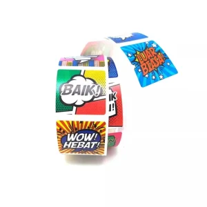 Promotional Stickers Clothes Box Gift Self Adhesive Decorative Stickers Custom