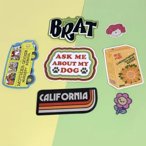 Promotional Stickers Waterproof Graffiti Stickers Custom Printing Logo Strong Adhesive Die Cut Sticker