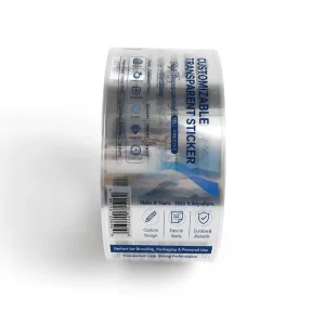 Promotional Synthetic Labels Vibrant Color Stickers for Long Term Outdoor Campaigns