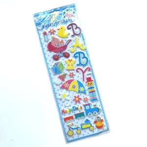 Puffy Reusable PVC Puffy Sticker Radium Love Liquid Book Games Play Set with Pad for Window Decoration