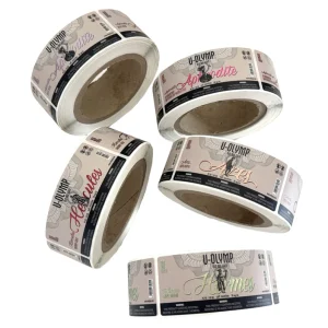 Pure easy Vinyl Waterproof Gold Foil Adhesive Label Stickers for Bottles Custom Product Labels
