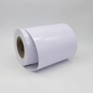Pvc Adhesive Vinyl Film Roll White Printable Self Adhesive Vinyl Sticker Roll
