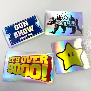 Pvc Vinyl Sticker Custom Adhesive Kiss Cut Sticker 3D Holographic Decorative Sticker