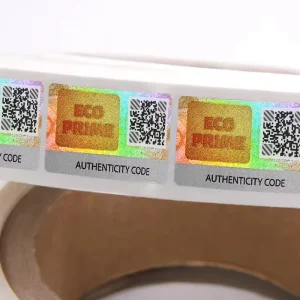 Qr Code Scratch Off Anti Counterfiting Label Printing Serial Number Security Hologram Sticker Labels
