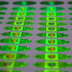 Radium Laser Void Animation Security Holographic Label 3d Hologram Sticker Paper