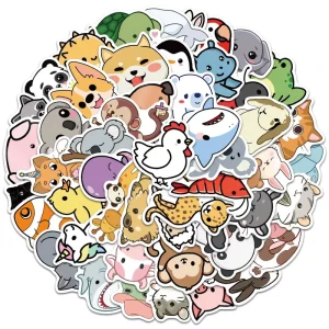 Random Cute Vinyl Sticker Custom PVC Waterproof Die Cut Stickers for Laptop Skateboard Wax Seal Sticker