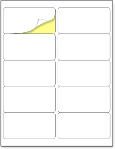 Recyclable A4 Waterproof Adhesive Sticker Half Paper Label Sheet Blank Labels For Express Shipping