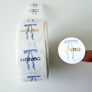 Recyclable Matte Vibrant Color Brand Sticker Rolls Self Adhesive Custom Roll Label Stickers for Packaging Use