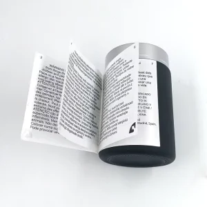 Recyclable Multilayer Adhesive Stickers Peel off Roll Folding Booklet Printing Packaging Labels for Medicine Bottle