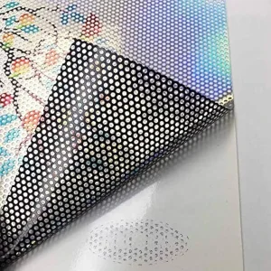 Removable Perforated Vinyl Sticker One Way Vision Custom Printing for Office & Residential Glass Factory Direct
