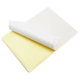 Removable Self Adhesive Backed Cast Coated Paper Fabric Sticker Rolls Sheets