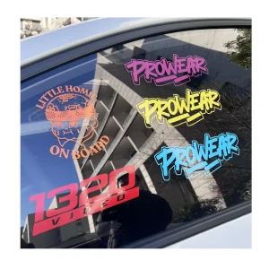 Removable Transfer Waterproof Logo Letter Car Bumper Decal UV Protection Die Cut Window Logo Vinyl Stickers