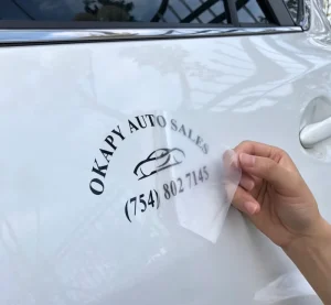 Removable UV Resistant Waterproof Die Cut Stickers Car Transfer Window Decal Custom Vinyl Car Decal Stickers