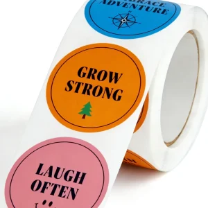 Roll Adhesive Paper Sticker Custom Sticker Brand Logo Durable Waterproof Paper Stickers Can Decoration Logo Printing Sticker