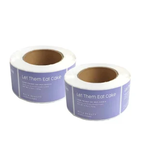 Roll Adhesive Synthetic Paper Private Logo Product Matte Stickers Label for Packaging