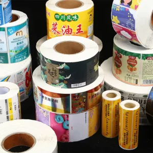 Roll Food Jars Cans Custom Spice Bottle Oil Proof Vinyl Plastic Printing Packaging Other Label Sticker