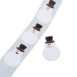 Roll Formed Festive Roll Sticker Strong Adhesive Die Cut Decal