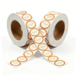 Roll Waterproof Self Adhesive Round Cosmetic Label Sticker Beauty Product Packaging Logo Printing CS CS CG01