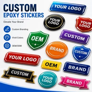 Round Ethnic Art Decals For Coasters Souvenirs & Home Decor Custom Dome Sticker Printing
