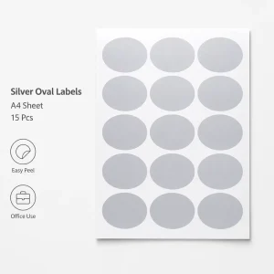 Round Labels A4 Sheet Easy Peel Self Adhesive for Small Business Branding Custom Labels