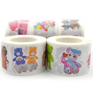 Rubber Adhesive Single Sided Soft Kid Student Toy Stationery Reward Stickers Labels