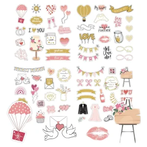 Scrapbook Wedding PVC Decorative Stickers Creative Valentine’s Day DIY Love Account Hand Planning for Decoration