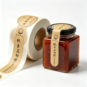 Seal Labels Custom Stickers Product Labels Handmade Style Strong Adhesive For Daily Food Packaging Use