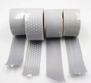 Segmented Reflective Tape Customized Pattern Reflective Heat Transfer Diagonal Strip Vinyl For Clothing