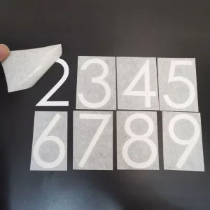 Self Adhesive A Z Alphabet Custom Vinyl Die Cut Letter Sticker Individual Cut 0 9 Number Label Decal