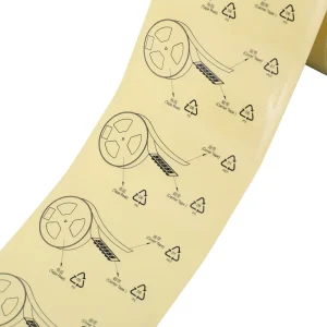 Self Adhesive Blister Carrier Tape Decal Roll Form Delivery Semiconductor Package Label SMT Reel Sticker