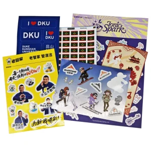 Self Adhesive Cartoon Custom Holo Child Safe Glue A4 Waterproof Gloss Lamination Kiss Cut Sticker Sheet for Planner Suppliers