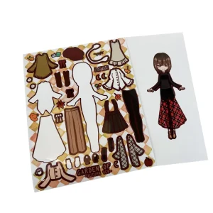 Self Adhesive Colorful Printing PVC Cute Cartoon Tiny Logo Vinyl Kiss Cut Sticker Sheet Manufacturer