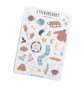 Self Adhesive Custom Sticker Sheet Vinyl Printing Kiss Cut Cartoon Die Cut Logo Stickers