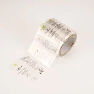 Self Adhesive Custom Waterproof Clear Seal Stickers plastic Transparent Sticker For Packaging Cardboard Labels