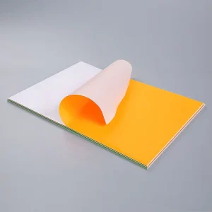 Self Adhesive Fluorescent Writing Paper A4 Sheets Sticker Stocks