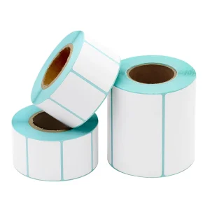 Self Adhesive Label Sticker 50×30 Blank White Rectangle Address Thermal Label Roll 2×1 Thermal Shipping Packaging Barcode Label