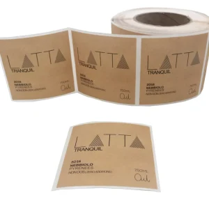 Self Adhesive Labels Adhesive Roll Logo Label Stickers Water Proof Customized Paper Waterproof Custom