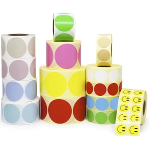 Self Adhesive Thermal Transfer Logo Printing Stickers Roll Customized Colorful Packaging Label Paper Stickers