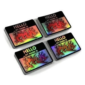 Self Adhesive UV Waterproof Holographic Sheets Sticker Anime Vsco Clean PVC Label Custom Logo Die Cut Vinyl Stickers Creator