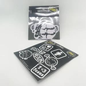 Self-Adhesive Vinyl PVC Waterproof Promotional Stickers Pack UV Printed Customized Shape for Customized Gifts