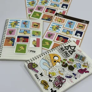 Self-Adhesive Waterproof Decorative Printing Sticker Promotional Kiss Cut Vinyl for Notebook Packaging Labels